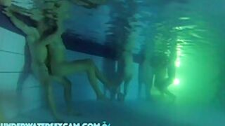 Between All The Horny People This Couple Has Real Sex Underwater In The Public Pool