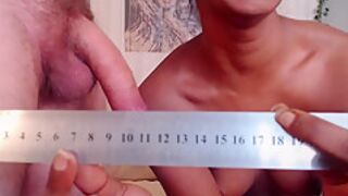 Hot ebony calculated my dick before fuck