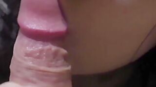 Hot Brunette Swallows Cum After Deepthroat 5 Min