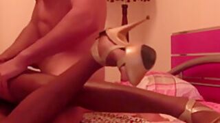 Homemade Ebony African Interracial Sex Tape By White Huge Cock