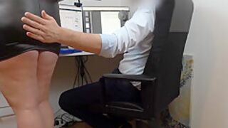 Hot Secretary In A Miniskirt Fucked Fingered And Impregnated By Her Boss - Lena Love