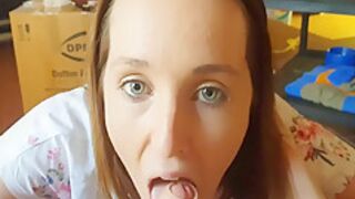 I Swallow Stepdaddys Cum After Sucking His Dick