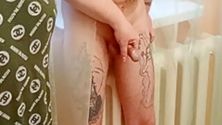 My Morning Started With A Good Masturbation And Blowjob Of My Cock By My Stepmom