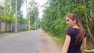 Crazy Naked Teen 18+ In Public Of The Villagers! 18 Y.o