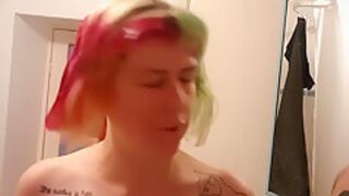 Alternative Girl Shaves Head