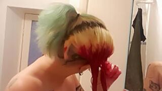 Alternative Girl Shaves Head