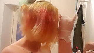 Alternative Girl Shaves Head