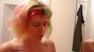 Alternative Girl Shaves Head