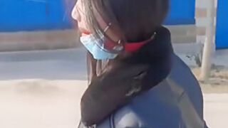 Chinese Girl Outdoor Bondage