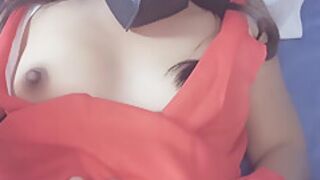 Thai Asian Women Wear Ninja Cosplay Outfit To Tease Her Husband Pussy Then Creampie