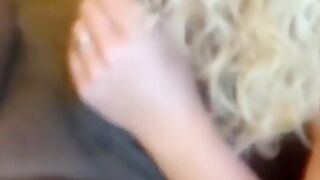 Blonde Sucks And Fucks Fat Black Dick