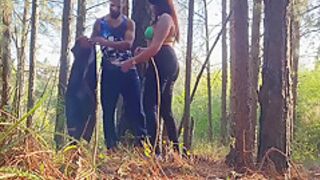 Big Black Dick Fucking The Married Woman In The Woods