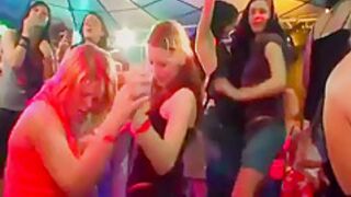 Very Hot Group Sex In Club