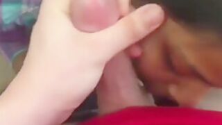 Indonesian Maid Sucking White Dick