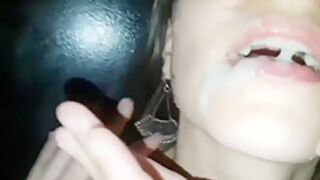 Compilation Glory Hole Cum In Her Face 2