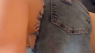 She Ripped Her Pants To Get The Big Cock