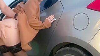 Picked Up Babe Gets Fucked By The Car