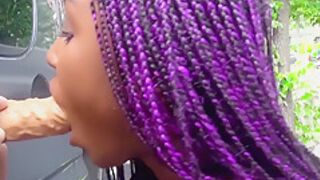 Sunny Star - Big Tits Ebony teenager 18+ Is In For A Hot Ride With The Van Fuck 12 Min