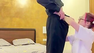 Ankojia - Stepsister Goes To Class Only After A Juicy Blowjob