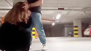 Risky Public Fuck In The Parking Garage With Stranger Club Girl