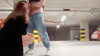 Risky Public Fuck In The Parking Garage With Stranger Club Girl