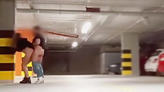 Risky Public Fuck In The Parking Garage With Stranger Club Girl