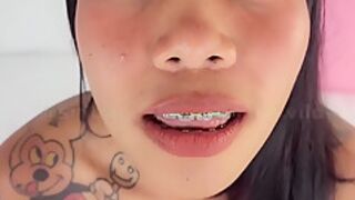 Gagging Thai Throat Fuck Queen Given Throatpie