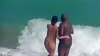 Helena Price - Nude Beach Older Men Tease 1