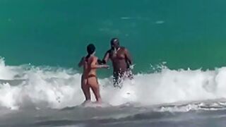 Helena Price - Nude Beach Older Men Tease 1