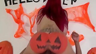 Kr 04 - Fucking The Redhead Dressed As A Halloween Pumpkin