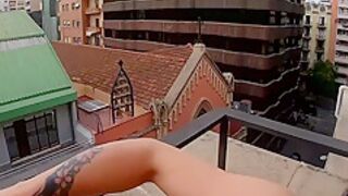 Pareja Se Pone A Fol R En La Terraza Del Hotel 9 Min