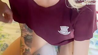 1 On 3 Anal Training Pain For Volaontar Blondy Elfie