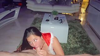 4k Christmas Creampie And Blowjob With Sukisukigirl