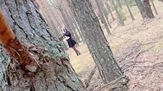 Femfoxfury - Horny Babe Caught In The Woods And Doggystyle Fucked