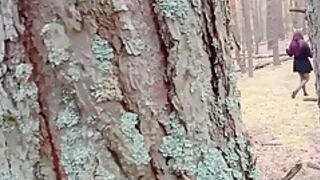 Femfoxfury - Horny Babe Caught In The Woods And Doggystyle Fucked