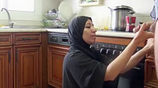 Algerian Beurette Invites Boys To Her Apartment In Marseille And Sucks Them Off In Her Kitchen