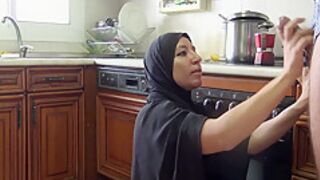 Algerian Beurette Invites Boys To Her Apartment In Marseille And Sucks Them Off In Her Kitchen