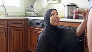 Algerian Beurette Invites Boys To Her Apartment In Marseille And Sucks Them Off In Her Kitchen