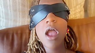 Passionate Fucking W Blindfolded 20 Yo Ebony Fitness Model W Perfect Ass