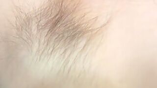 Blonde Hairy Armpit Hair Showing In Armchair