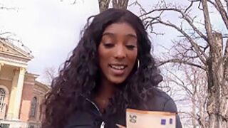 German Scout - Ebony Fitness teen 18+ Rae - Eye Rolling Orgasm Fuck At Real Street Casting