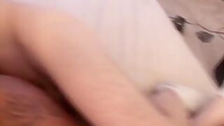 Black Amateur Bee Rubs Her Pussy And Gets Fucked By A Stiff