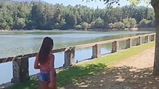 Exhibitionist Tourist My Wife Naked In Public Make Me Cum On Holidays