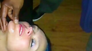 Porn Theater Strangers Cum On My Face & In My Pussy While My Husband Watches 40 Min