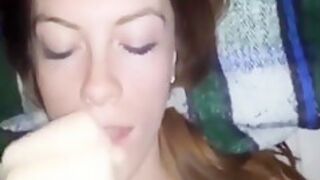 Redhead Blows Bbc In Dark With Facial