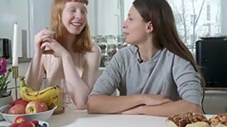 Sexy Talia Spoils Redhead Beauty Bonnie With Pussy Licks And Ice