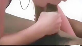 Little Blonde Girl Paid To Fuck With A Black Guy