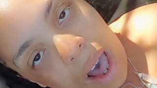 Naughty Girl Jumps On Trampoline Gets Pussy Eaten Pov/loud Moaning