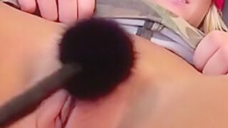 A Blonde Gets Blindfolded Whipped And Then Rammed By A Skinny Guy Until Creampie