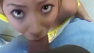An Innocent Asian Girl Learns Some Bad Habits Like Smoking And Sucking Two Dicks